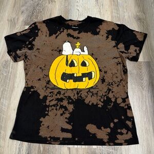 Peanuts snoopy pumpkin tshirt size large